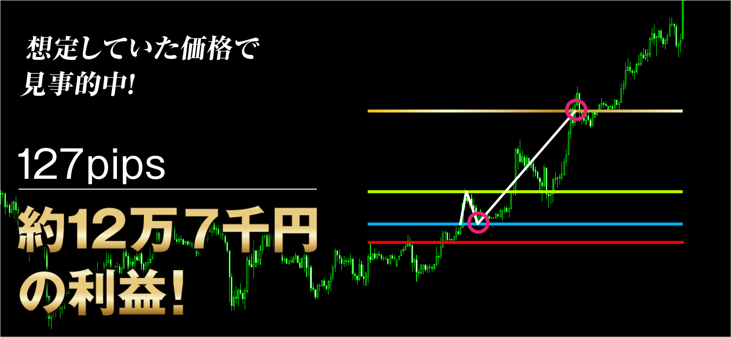 102pips 約11万8千円の利益！